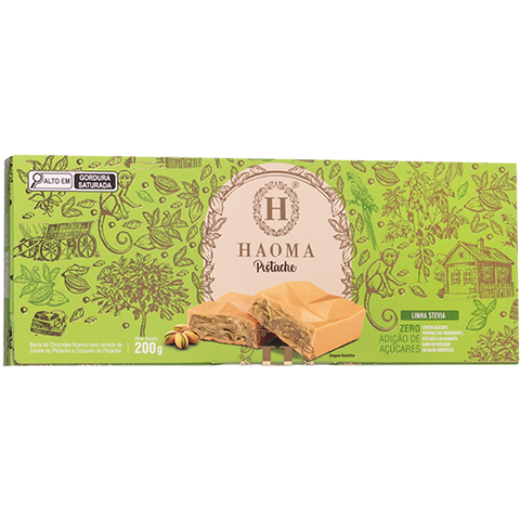 Pistachio White Chocolate Bar - 7.06oz (200g)