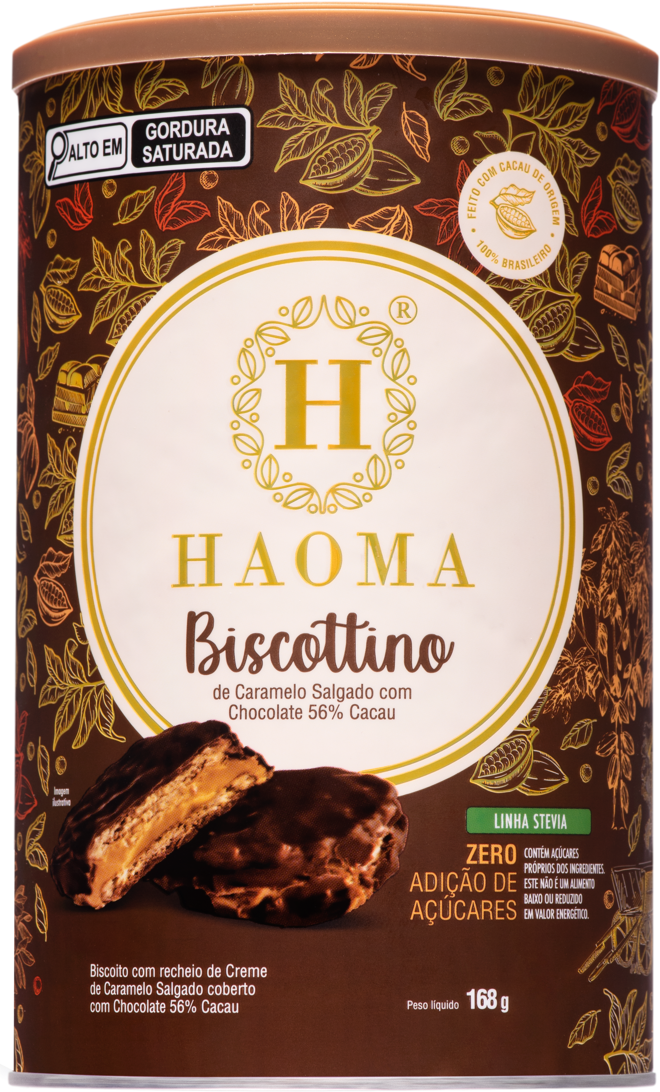 Biscottino Dark Chocolate — Can of 8