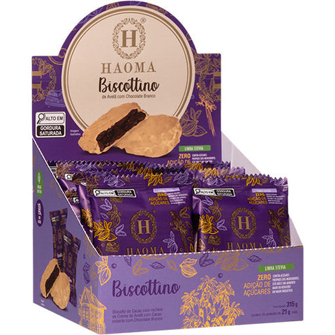 White Chocolate Biscottino - Box with 15 units