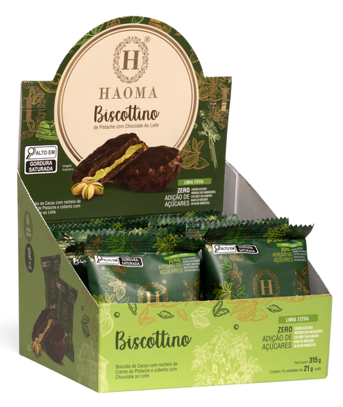 Biscottino Pistachio - Full Experience - Box of 15 (Milk) + Box of 15 (White)