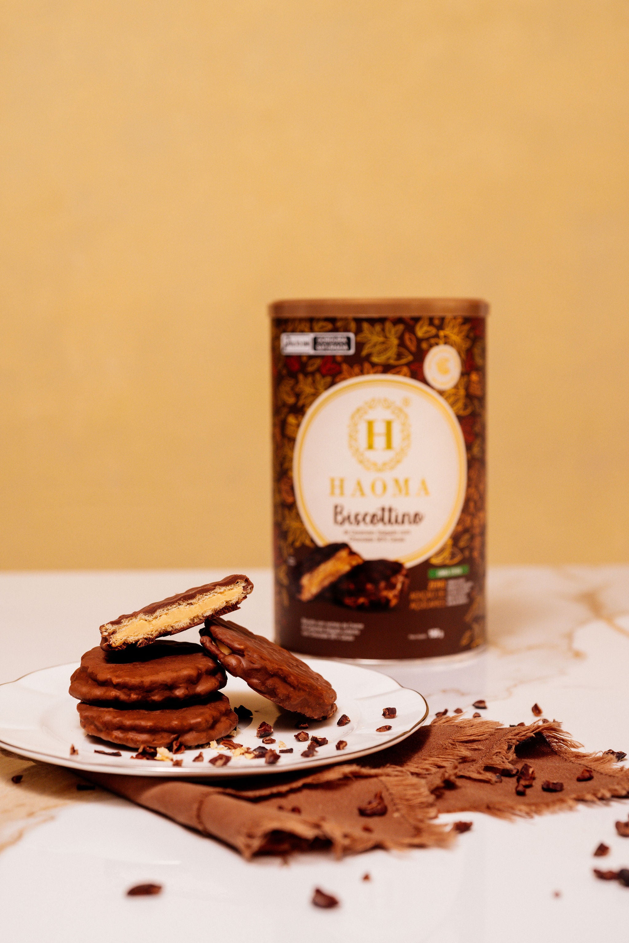 Biscottino Dark Chocolate — Can of 8