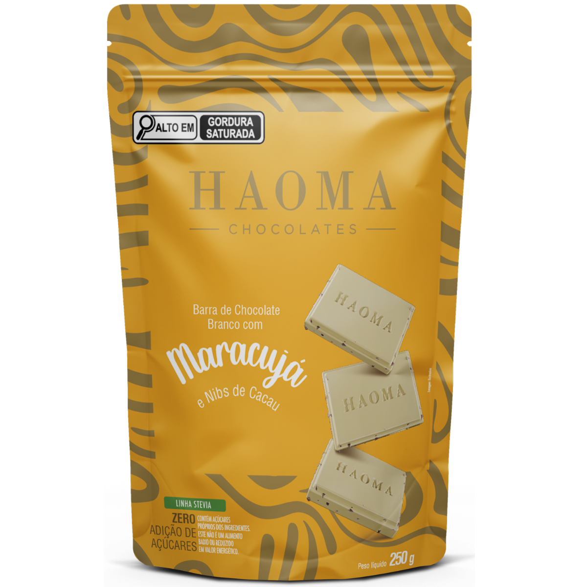 Passion Fruit Cocoa Nibs White Chocolate Bar — 10 Pack