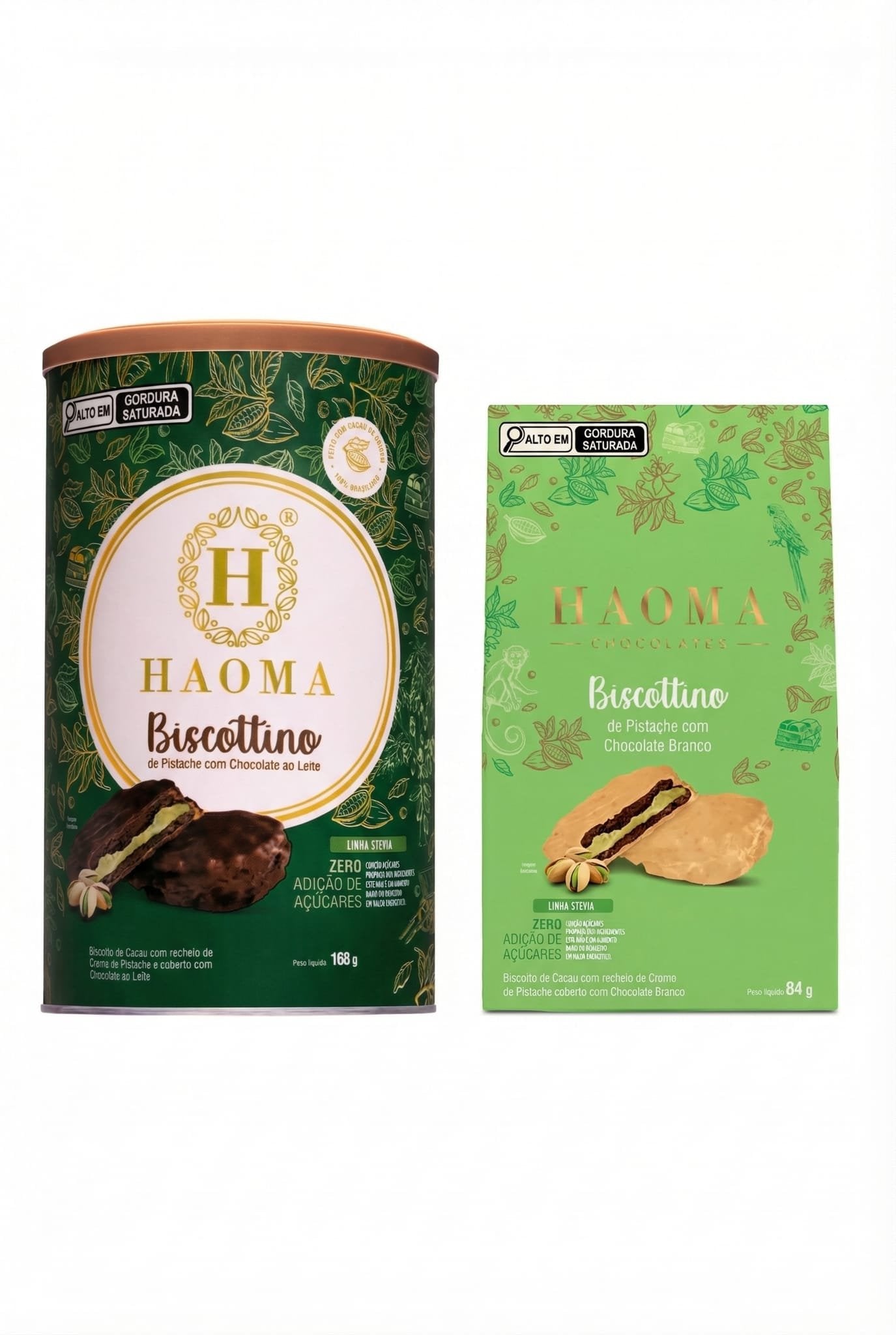 Pistachio Biscottino - Starter - Can of 8 (Milk) + Pack of 4 (White)